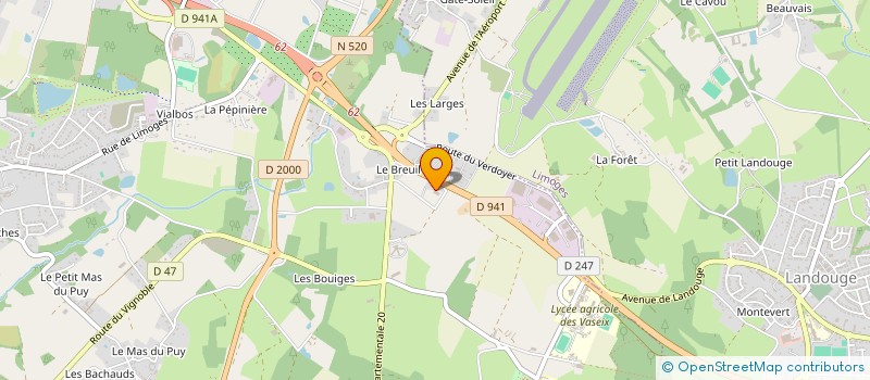 localisation de l'entreprise RAYNAUD-LAPLANCHE à VERNEUIL-SUR-VIENNE