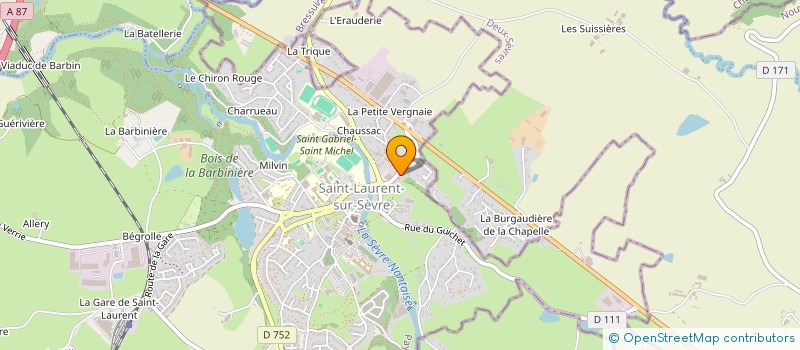 localisation de l'entreprise RAYNAUD-LAUMONIER à SAINT-LAURENT-SUR-SEVRE