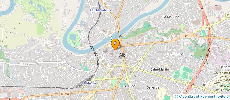 localisation de l'entreprise RAYNAUD-LAUZERAL  ALBI