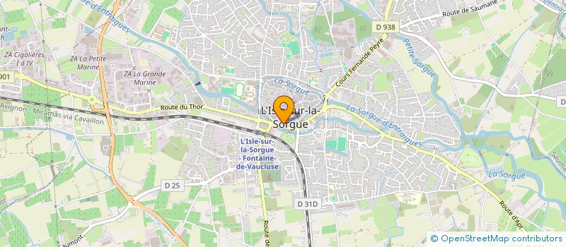 localisation de l'entreprise RAYNE DU QUAI  L'ISLE-SUR-LA-SORGUE