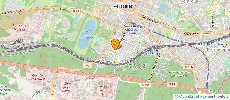 localisation de l'entreprise RAYNI ART à VERSAILLES