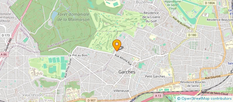 localisation de l'entreprise RAYOL SALAMMBO SCI à GARCHES