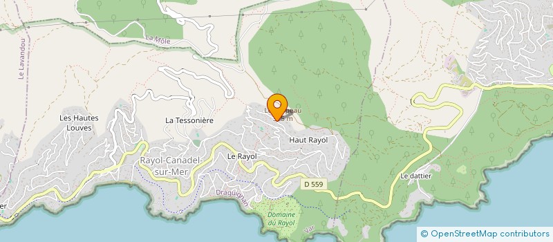 localisation de l'entreprise RAYOL SPETSAI à RAYOL-CANADEL-SUR-MER