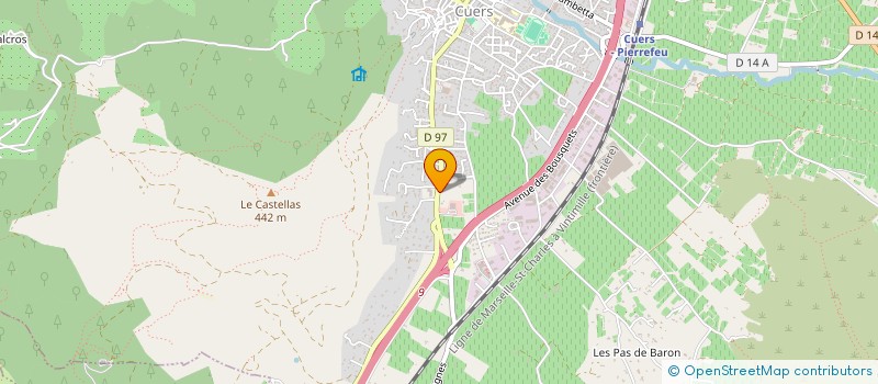 localisation de l'entreprise RAYOLS  CUERS