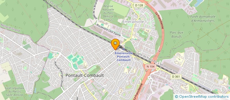 localisation de l'entreprise RAYON D'SOLEIL à PONTAULT-COMBAULT