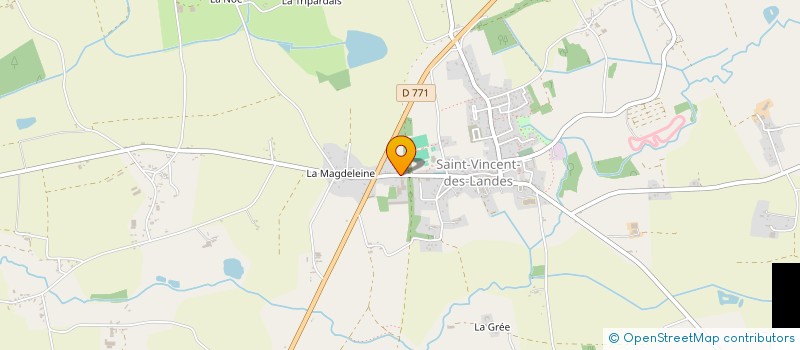 localisation de l'entreprise RAYON DE SOLEIL  SAINT-VINCENT-DES-LANDES