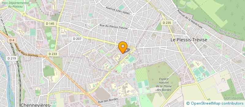 localisation de l'entreprise RAYON DE SOLEIL à CHENNEVIERES-SUR-MARNE