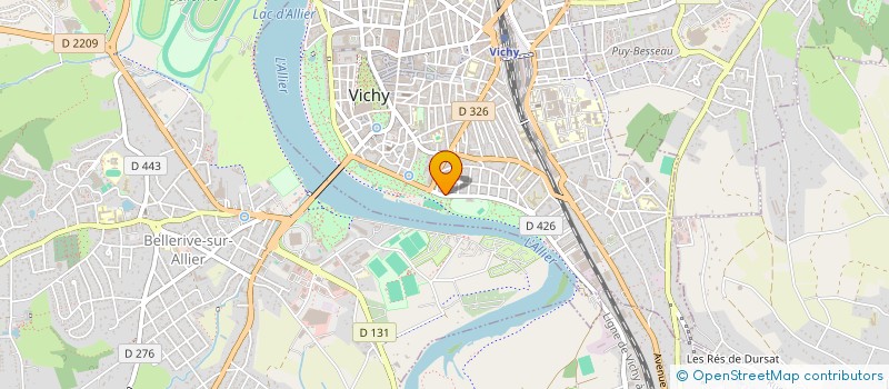 localisation de l'entreprise RAYON DE SOLEIL à VICHY