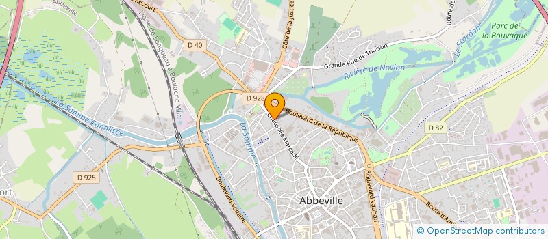 localisation de l'entreprise RAYON DE SOLEIL à ABBEVILLE