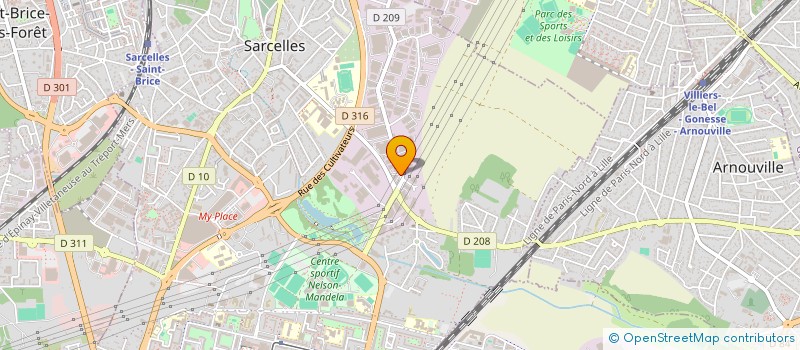 localisation de l'entreprise RAYON DE SOLEIL  SARCELLES