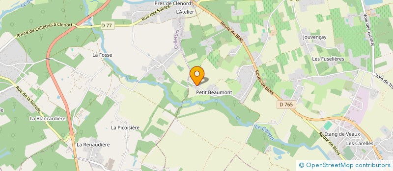 localisation de l'entreprise RAYON DE SOLEIL CHRISTIAN PIERRE  COUR-CHEVERNY