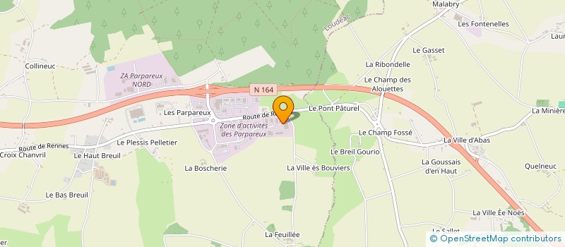 localisation de l'entreprise RAYON DE SOLEIL COURTEL à LOUDEAC