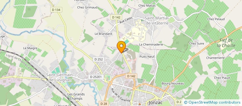 localisation de l'entreprise RAYON DE SOLEIL IMMOBILIER  JONZAC