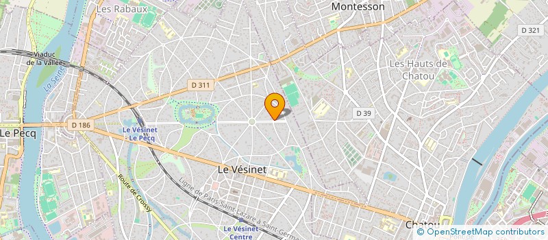 localisation de l'entreprise RAYON VERT  LE VESINET