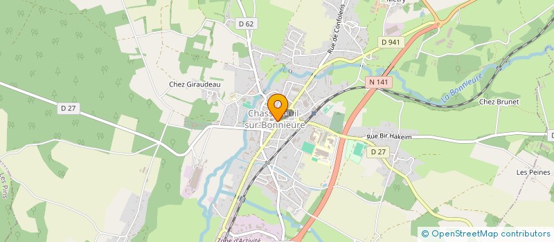 localisation de l'entreprise RAYON VERT à CHASSENEUIL-SUR-BONNIEURE