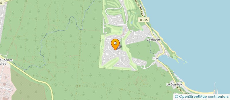 localisation de l'entreprise RAYON VERT  BISCARROSSE