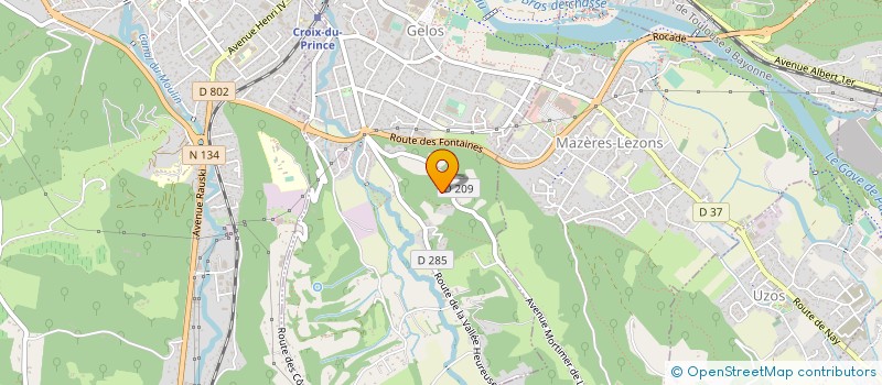 localisation de l'entreprise RAYON VERT  UZOS