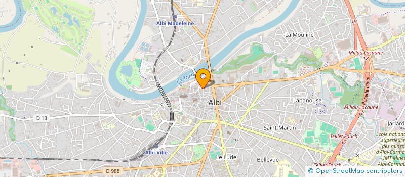 localisation de l'entreprise RAYON VERT à ALBI