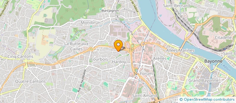 localisation de l'entreprise RAYON VERT à ANGLET