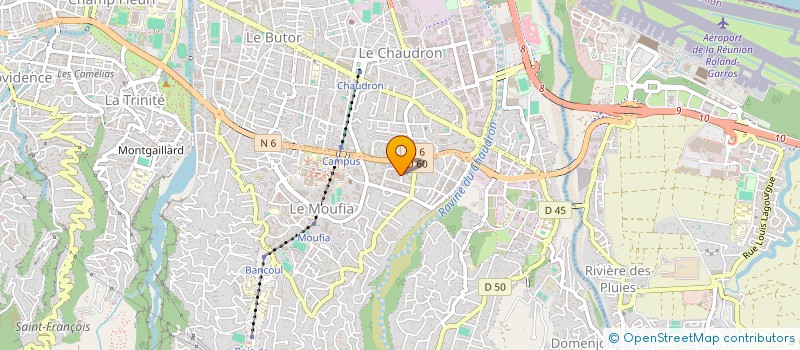 localisation de l'entreprise RAYON VERT TELECOM à SAINT-DENIS