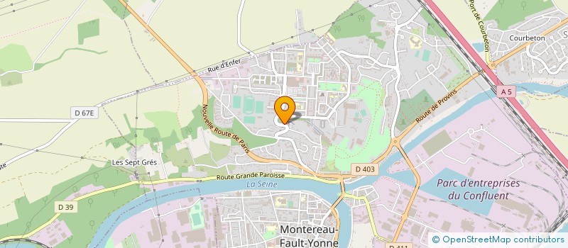 localisation de l'entreprise RAYON X TELECOM  MONTEREAU-FAULT-YONNE