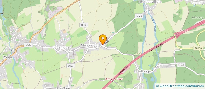 localisation de l'entreprise RAYONA  MENONCOURT
