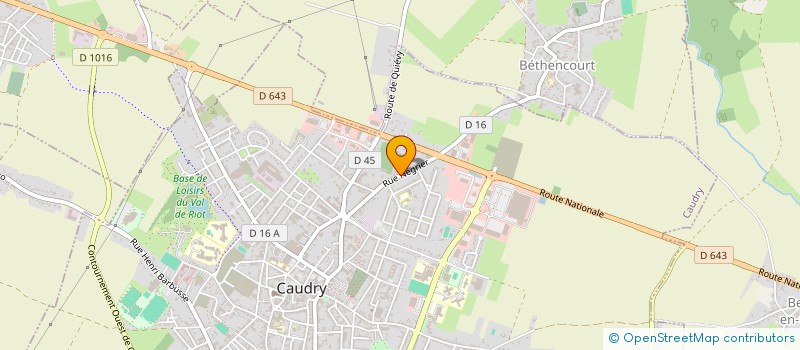 localisation de l'entreprise RAYONELEC  CAUDRY