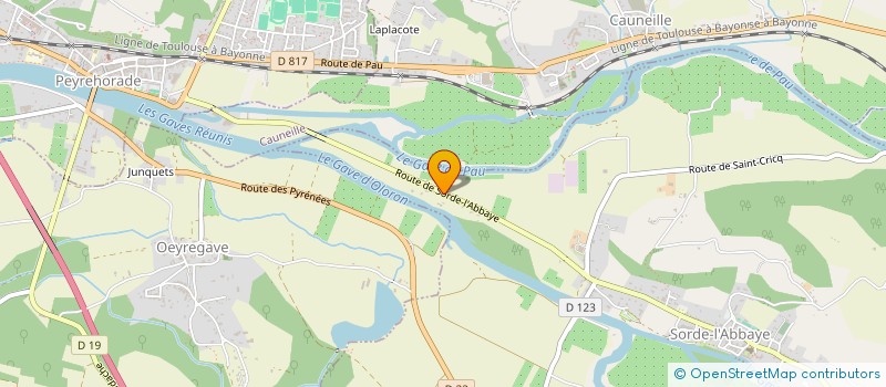 localisation de l'entreprise RAYONNAGE 64 à SORDE-L'ABBAYE