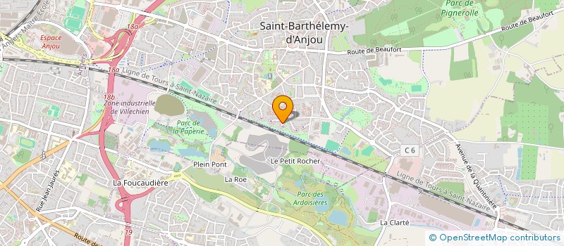 localisation de l'entreprise RAYONNAGE DE MAGASIN à SAINT-BARTHELEMY-D'ANJOU