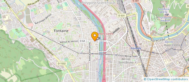localisation de l'entreprise RAYONNALP à FONTAINE