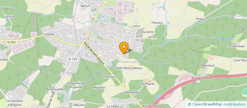 localisation de l'entreprise RAYONNE  TOSSE