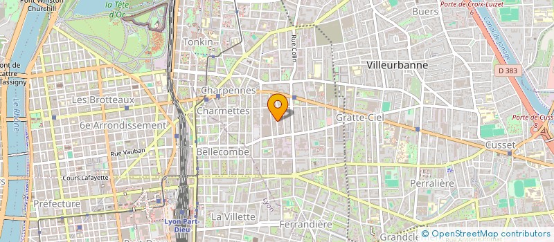 localisation de l'entreprise RAYONNEMENTS SYSTEMES  VILLEURBANNE