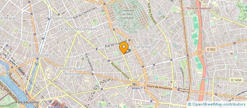 localisation de l'entreprise RAYONS LUMINEUX  PARIS