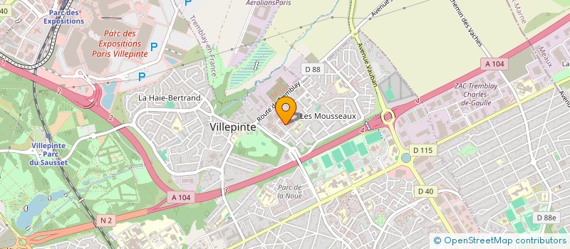 localisation de l'entreprise RAYONS ROSE à VILLEPINTE