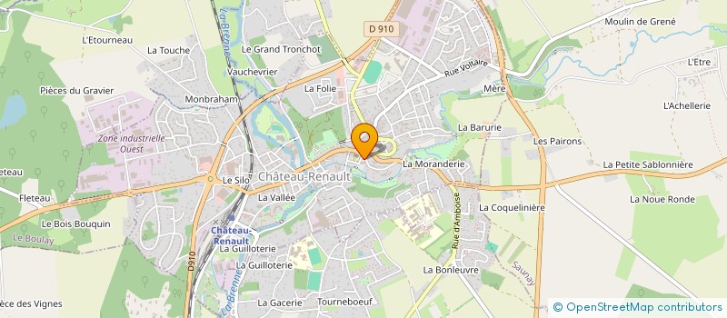 localisation de l'entreprise RAYONS SPORTIF RENAUDIN  CHATEAU-RENAULT