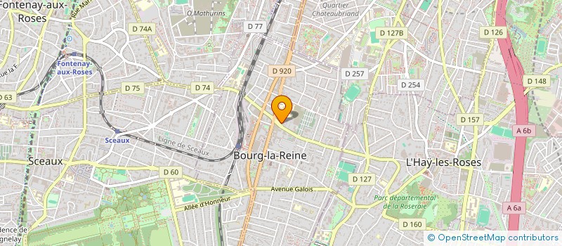 localisation de l'entreprise RAYPARTNER à BOURG-LA-REINE