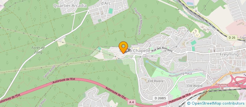 localisation de l'entreprise RAYS CONSTRUCTION CARRELAGE  HOMBOURG-HAUT