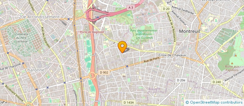 localisation de l'entreprise RAYUELA à BAGNOLET