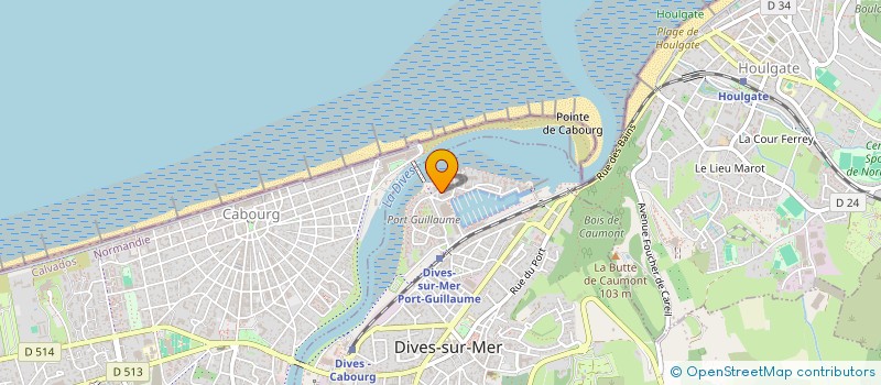 localisation de l'entreprise RAYVE à DIVES-SUR-MER