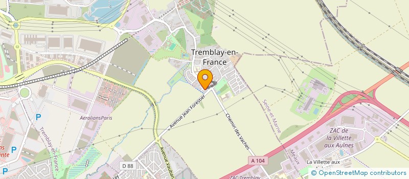 localisation de l'entreprise RAYVEN à TREMBLAY-EN-FRANCE