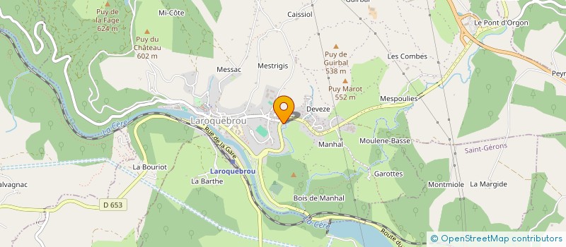 localisation de l'entreprise RAYVONNE à LAROQUEBROU
