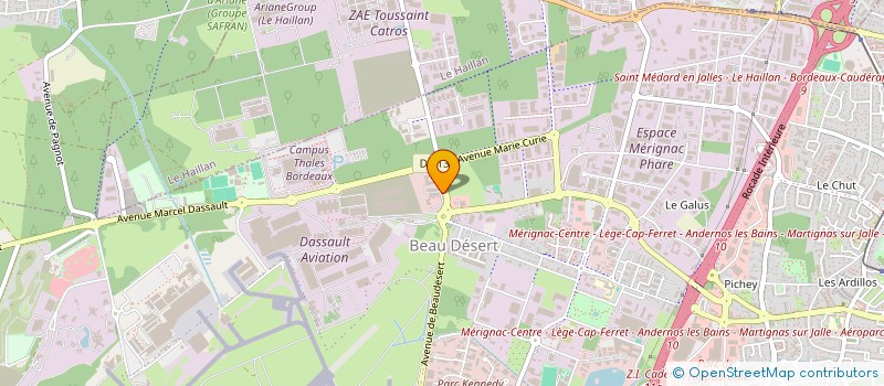 localisation de l'entreprise RAYXAGON à MERIGNAC