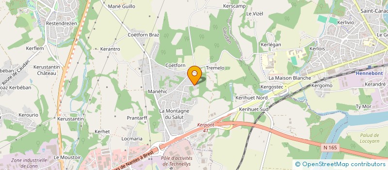 localisation de l'entreprise RAYZAMEE  CAUDAN