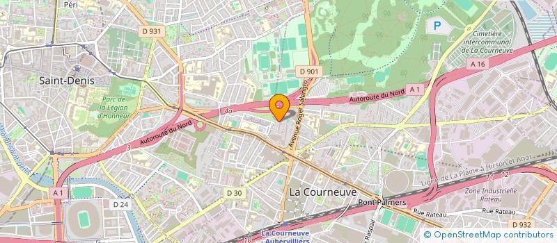 localisation de l'entreprise RAZ TRANSPORTS à LA COURNEUVE