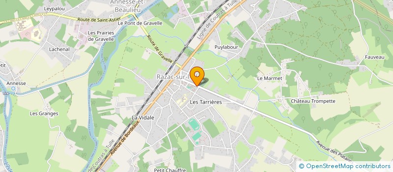 localisation de l'entreprise RAZAC REPAIR BRICOL'AGE  RAZAC-SUR-L'ISLE