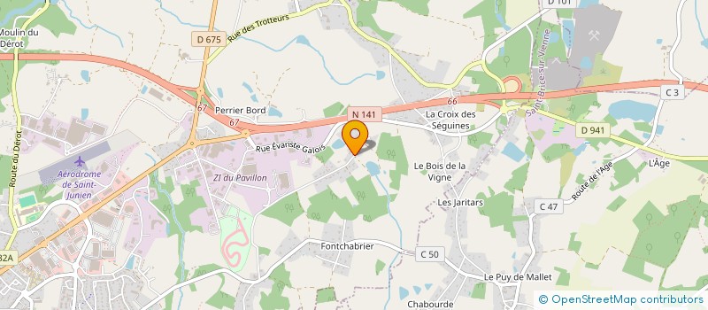 localisation de l'entreprise RAZANNE à SAINT-JUNIEN