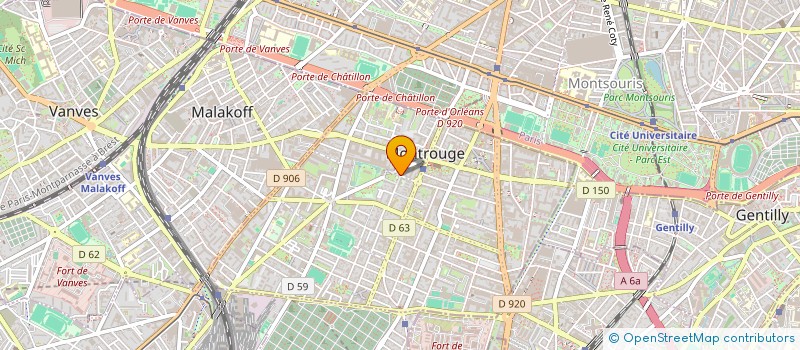 localisation de l'entreprise RAZAOUET  MONTROUGE