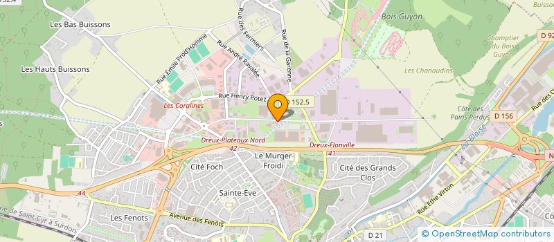 localisation de l'entreprise RAZE ACADEMY à DREUX