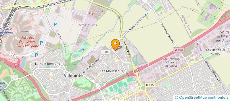 localisation de l'entreprise RAZK à VILLEPINTE