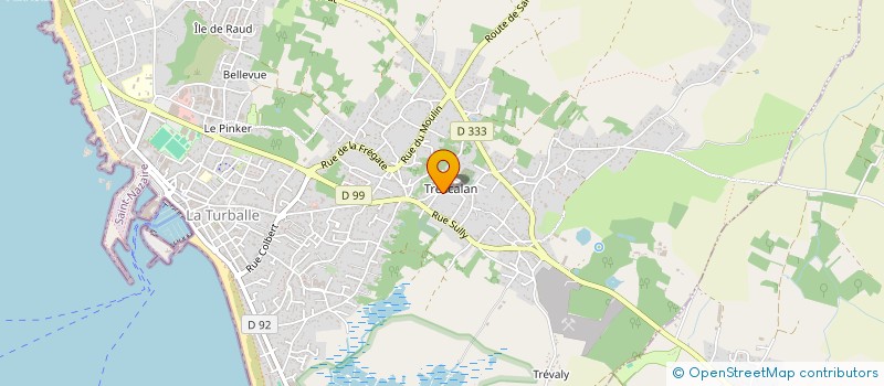 localisation de l'entreprise RAZMOQUETTES ET CIE  LA TURBALLE